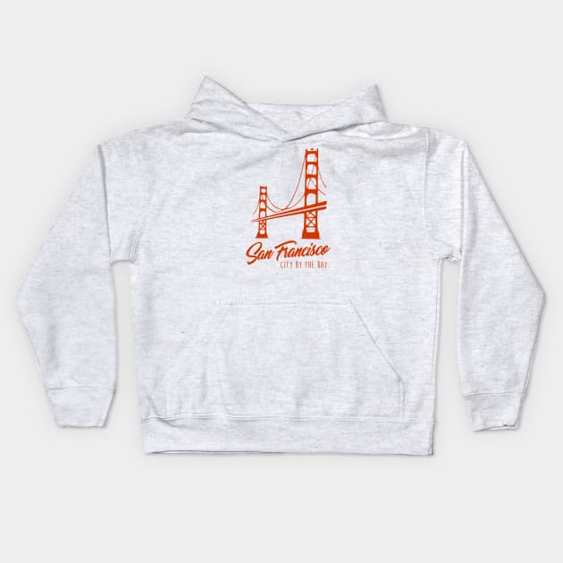 City By The Bay Kids Hoodie by OrangeCup